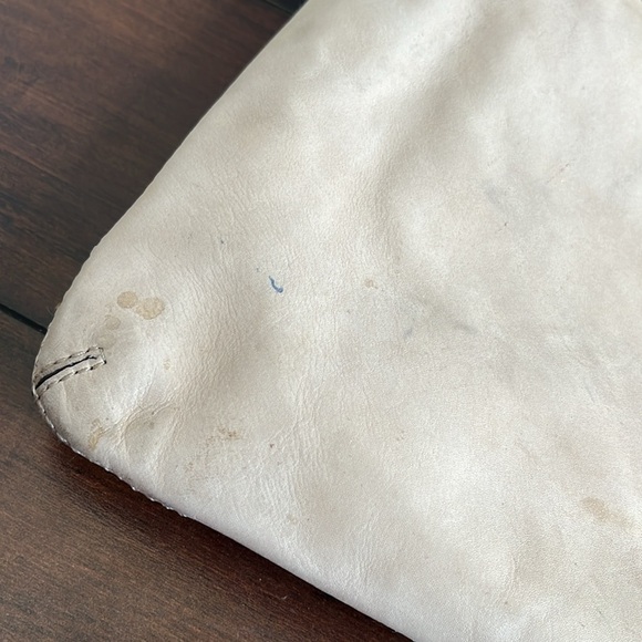 Coach Poppy Leather Colorblock Perri Hippie Covertible Bag Cream Yellow Mauve - Picture 12 of 16